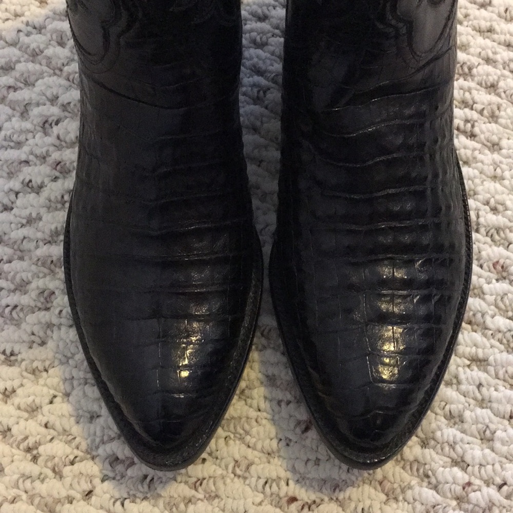 Lucchese Exotic HornBack Caiman Crocodile Boots
